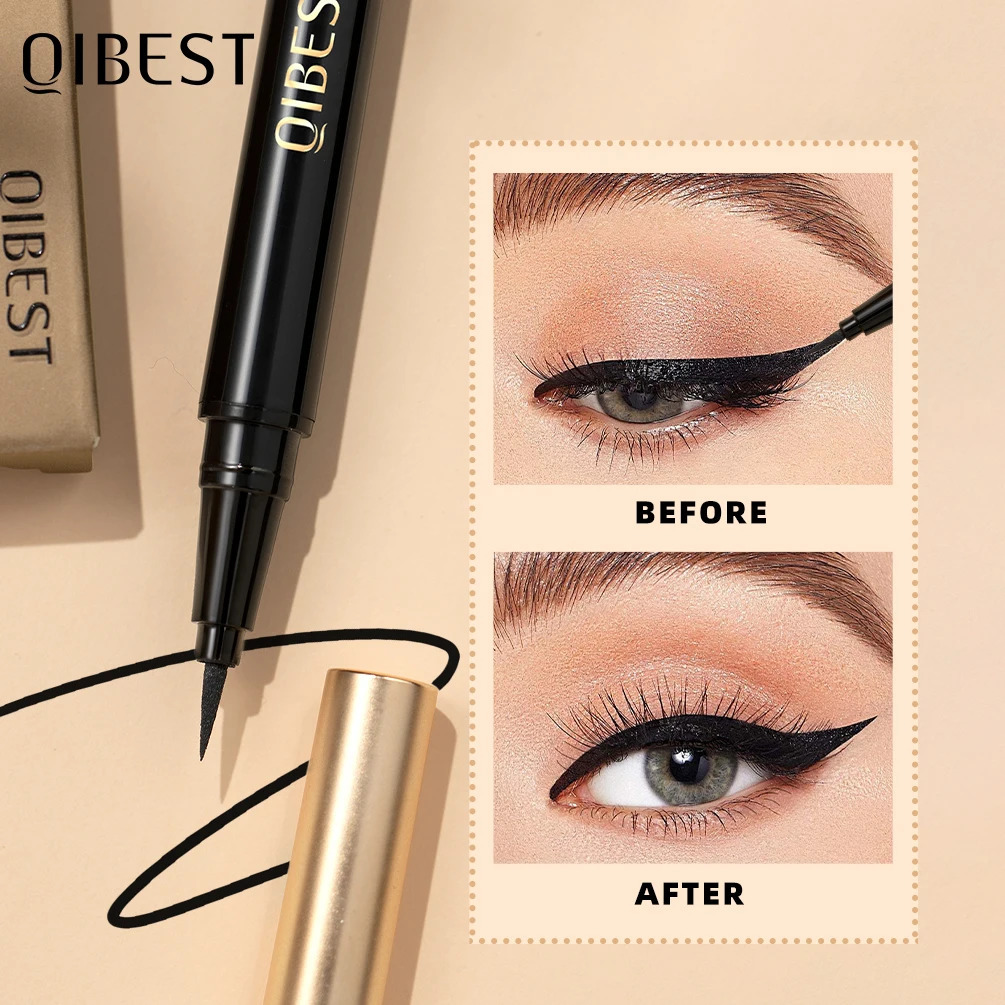 Long Lasting Black Liquid Eyeliner Waterproof Eye Liner Pencil Quick Drying Not Bloom Natural Eyeliner Liquid Pen Cosmetic Tools 241209