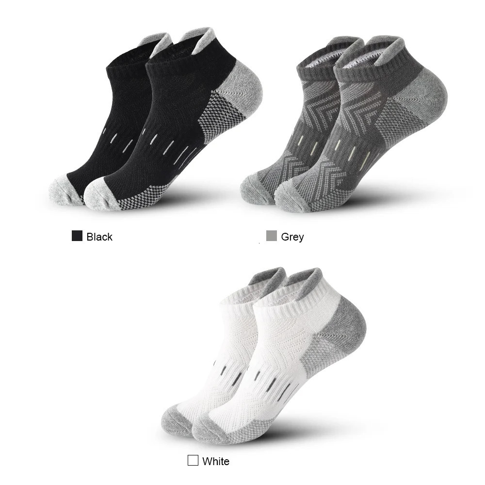 6 pairs/batch mens sports socks breathable outdoor running cushioning thick basketball socks cotton training short tube socks 241206