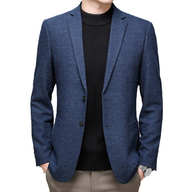 K845 Men's Formal Three-Piece Suit - Large Size Groomsmen Work Clothes Jacket Set
