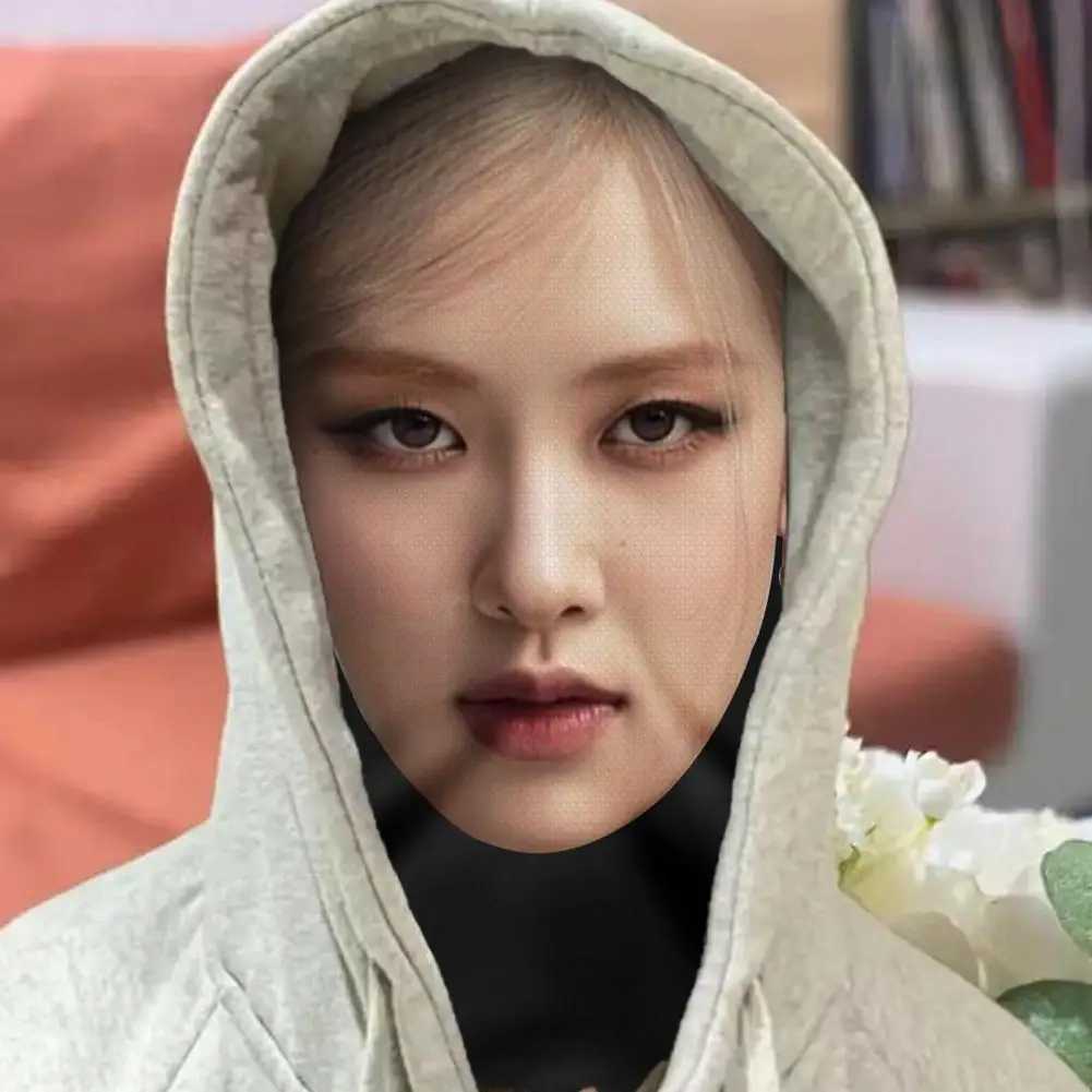 3pcsFull Face Mask Interesting 3D Printed Seamless Simulation Mesh Mask For Men Women Apt Songs Party Supplies Cosplay PropsXJ241209