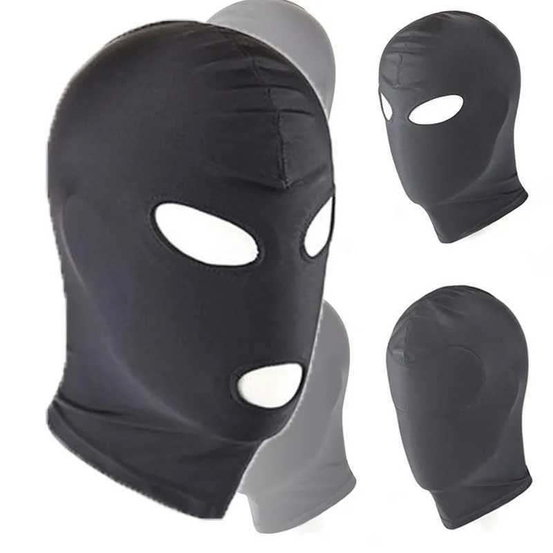 3pcsSexy high Elastic Latex Hood Fancy ball Mask 4Styles Breathable sun-proof Fetish masquerade SM Cosplay for HallowsDay partyXJ241209