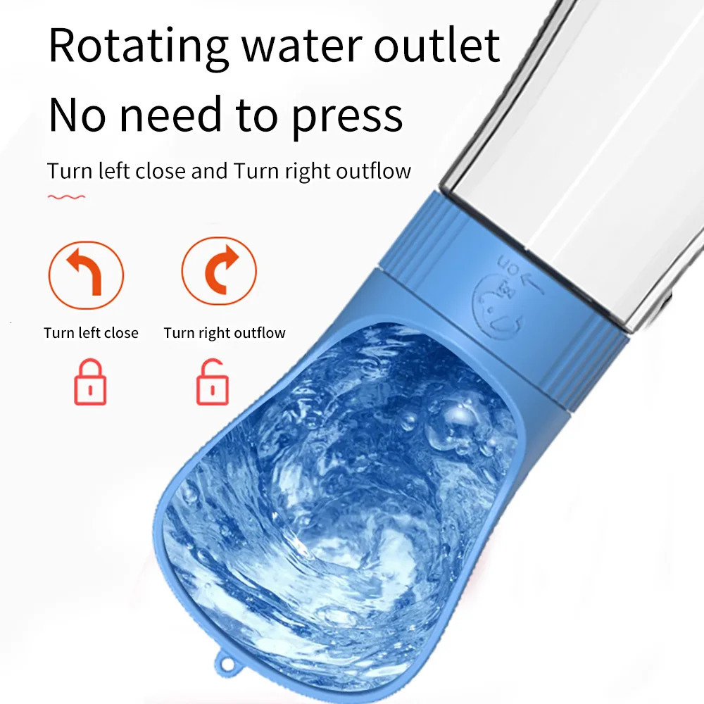Portable Dog Water Bottle for Small Big Dogs Bowl Outdoor Drinker Water Puppy Pet Travel Water Bottle Wailing Bowl Dog Supplies 241209