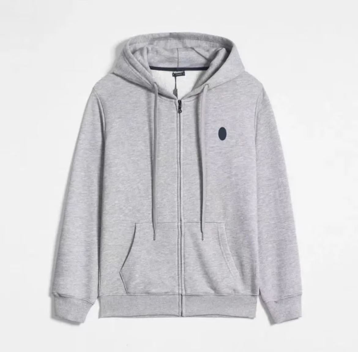 mens hoodies designer zip up hoodie sweatshirt long sleeve Recreational sports Sweatshirts polo Loose hooded cardigan jacket Pure cotton solid coat si