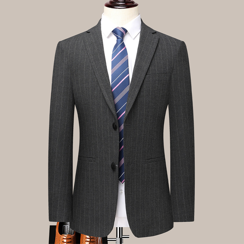 G1134 High-end striped men's suit business casual formal wear professional wedding groom dress slim fit best man suit