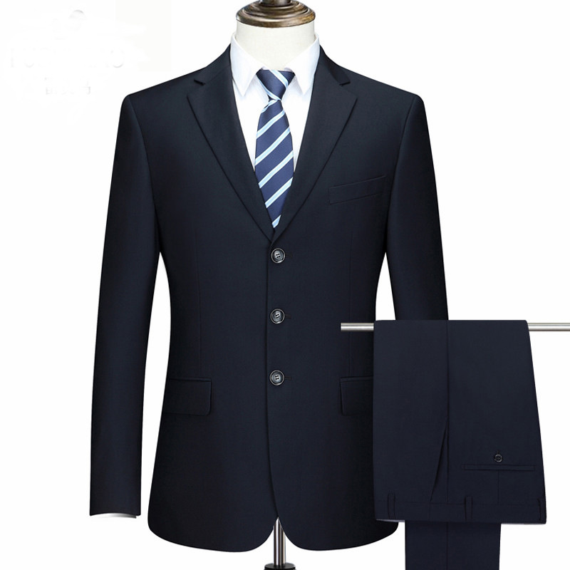 H517 Professional wear high-end gray men's business women's work clothes suit
