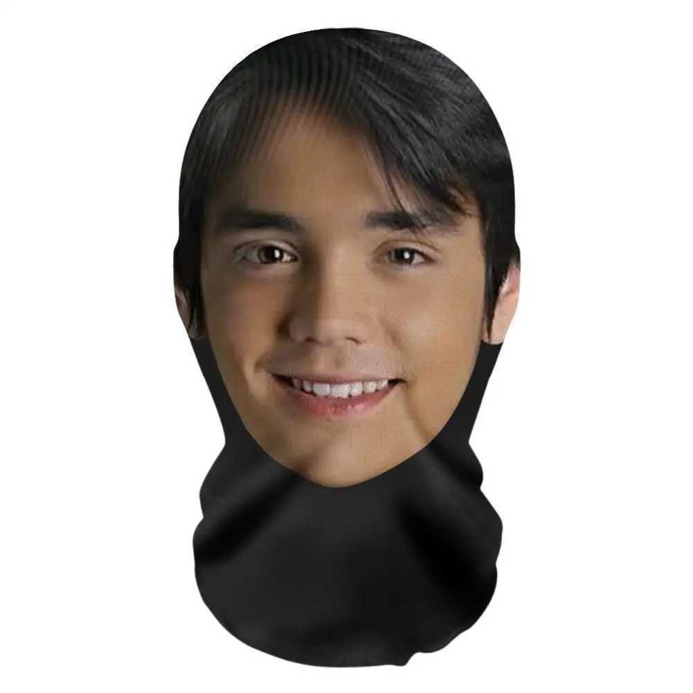 3pcsInteresting 3D Printed Seamless Character Mask Hat Cosplay Facial Mask Party Cosplay Props Halloween Mask Sunscreen PreventionXJ241209