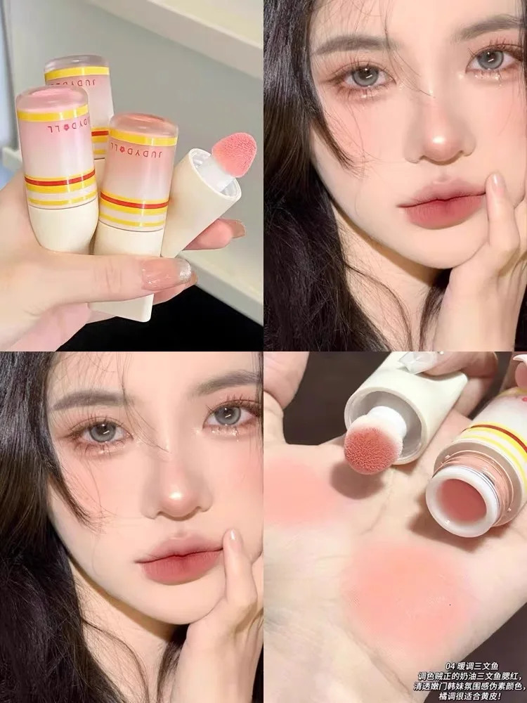 Judydoll Orange Sports Series Liquid Blush Expansion Color Contraction Color Natural Vitality Apricot Matte 241209