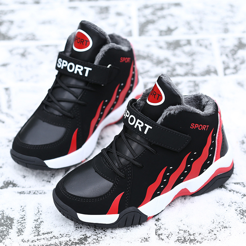 2025 New Kids Shoes Sport Boys Basketball Shoes High Top Tennis Children's Sneakers Leather Running Sneakers for Girls Large Youth Size 30 - 41