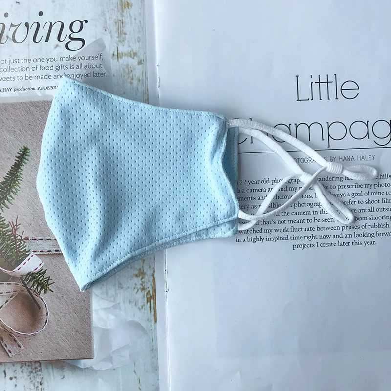 3pcsSunscreen Thin Breathable Mask Summer Fashion Solid Color Elastic Cotton Dustproof Face Mask Black White Mouth Masks MascarillaXJ241209