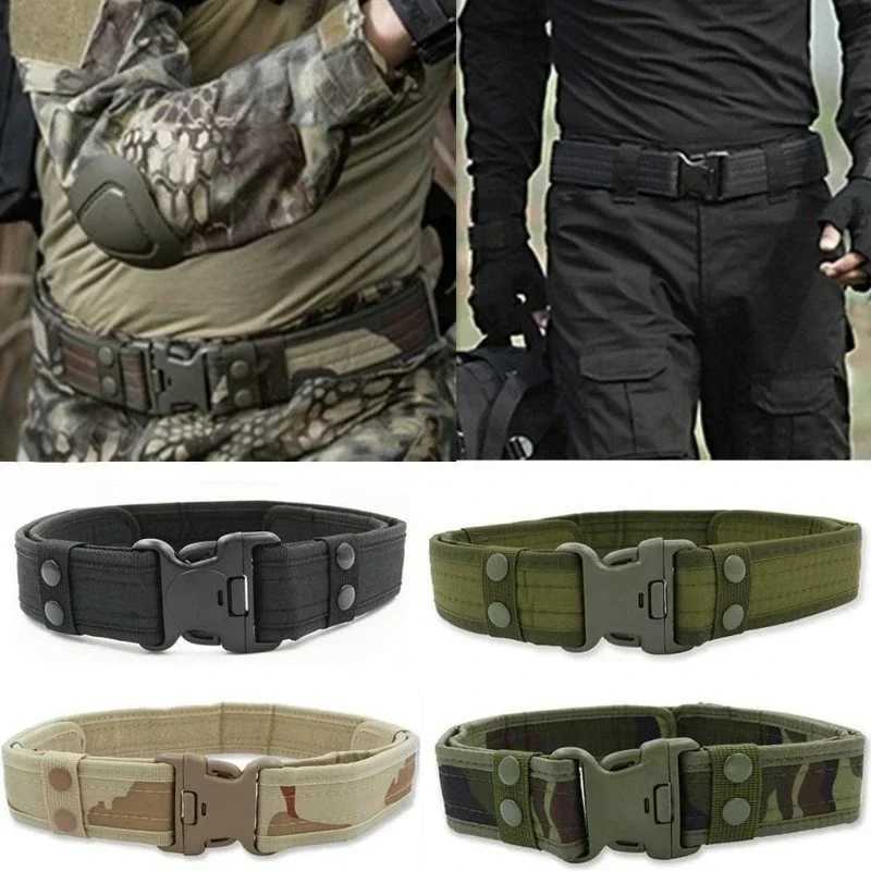 1 piece of camouflage mens adjustable outdoor heavy-duty Cbat nylon webbing very suitable for mountain climbing and fishing X241209