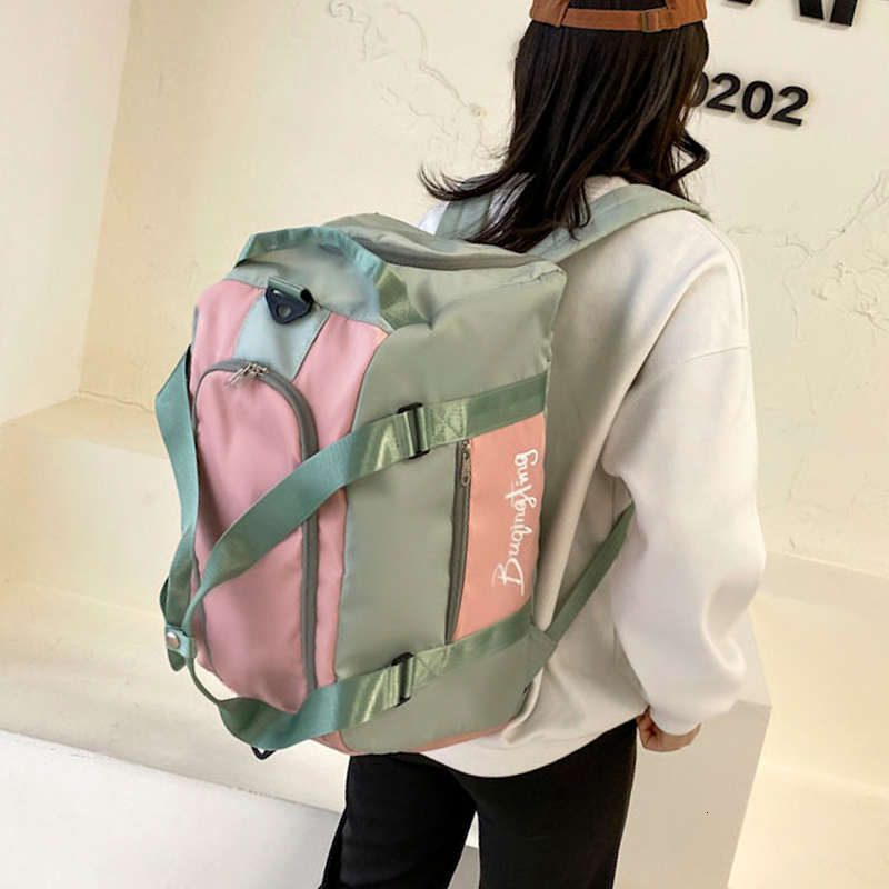 Multi Functional Backpack Fashion Shoulder Sports Fiess Lage Dry Wet Separation Men's And Women's Travel Gym Yoga Bag