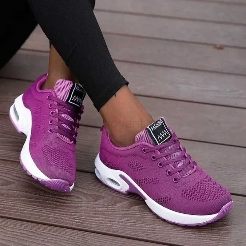 Professial Running Shoes For Wen Lightweight Designer Air Mesh Breathable Gym Sneakers Lace-Up Outdoor Sports Tennis Shoe Z241209