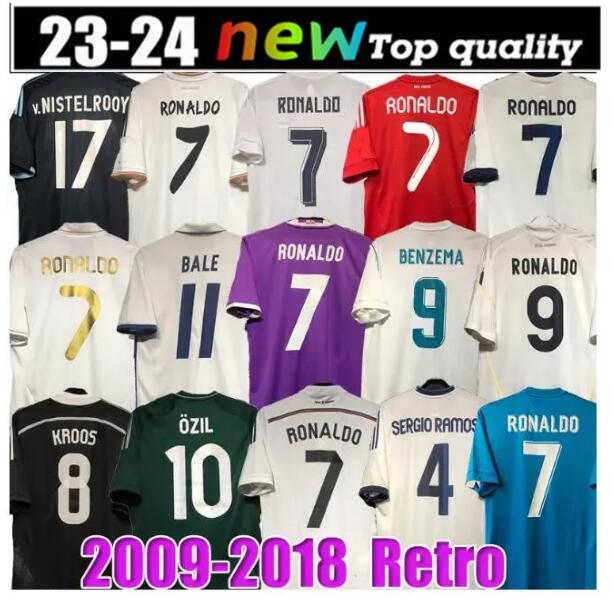 Retro soccer jerseys: BENZEMA, SEEDORF,CARLOS,R.CARLOS,RONALDO, KAKA,Raul Kits 95 96 -18 19