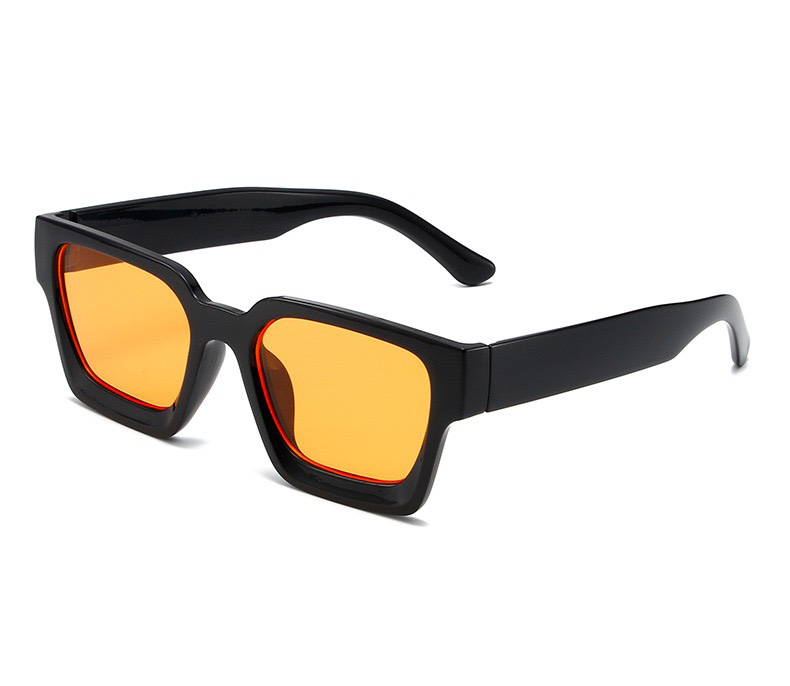 Fashion women's square frame full rim glasses personalised plastic minimalist glasses simple design glasses for travelling for photos