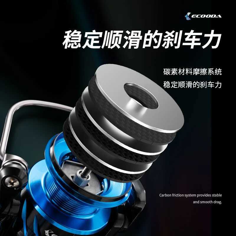 Original Ecooda Caon Body Spinning Fishing Reel HAS III 2000/3000/4000/5000 10+1BB Caon Washers Saltwater Spin ReelXJ241209