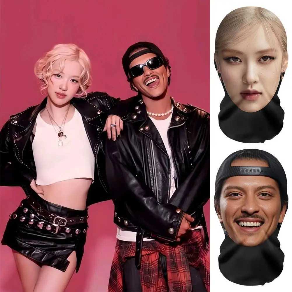 3pcsFull Face Mask Interesting 3D Printed Seamless Simulation Mesh Mask For Men Women Apt Songs Party Supplies Cosplay PropsXJ241209