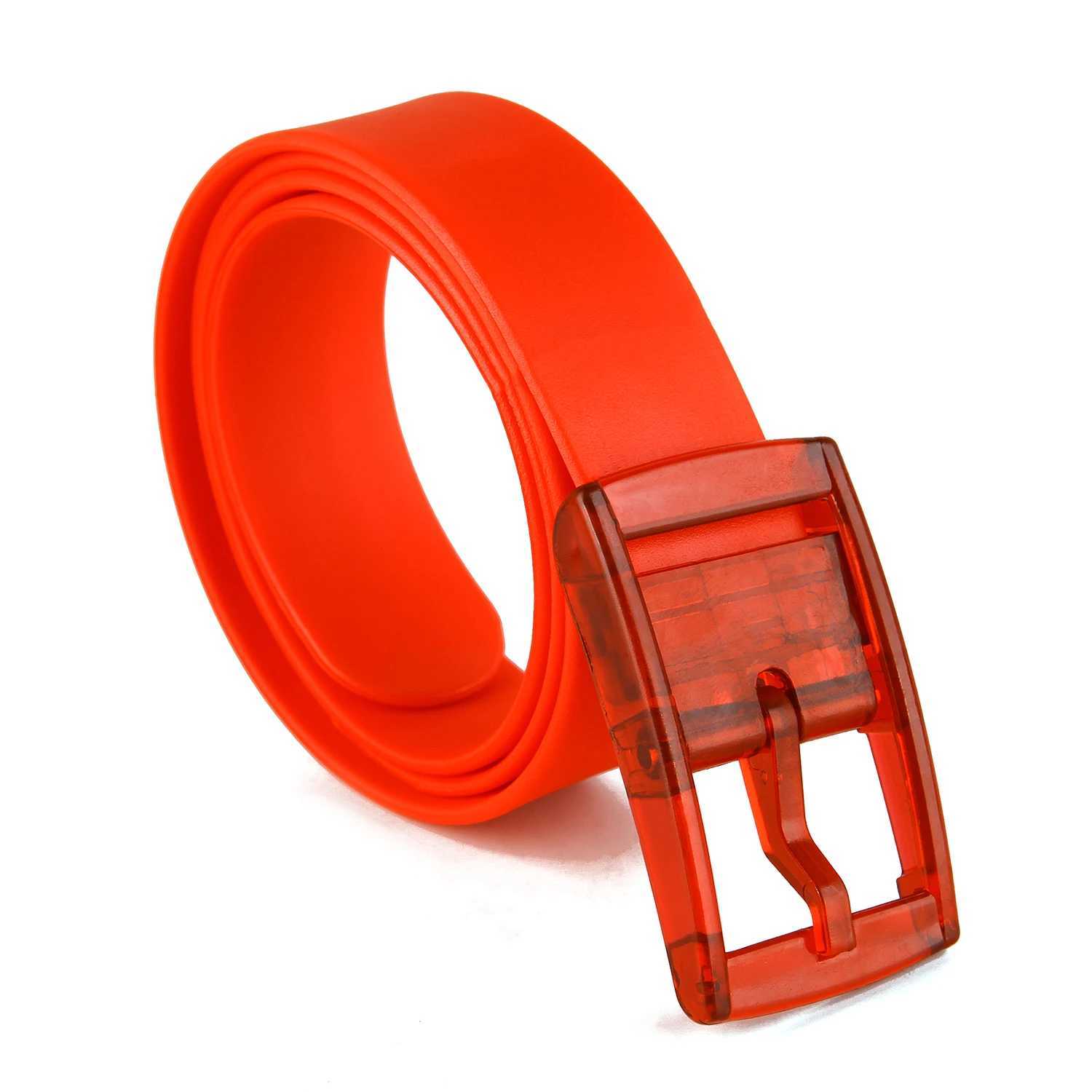 Colored unisex rubber golf belt suitable for men adjustable cut waterproof plastic Prnt allergy strap fashionable gift strap X241209