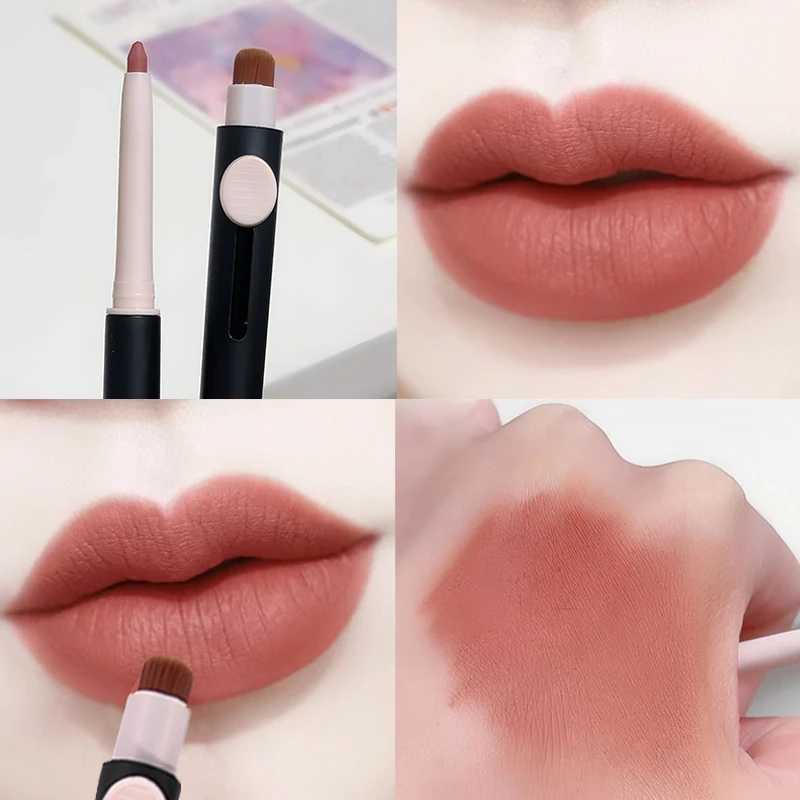 3D Velvet Matte Lip Liner Pencil Waterproof Long Lasting Natural Contouring Lips Lipsticks Pen Non-stick Cup Lip Makeup CosmeticXJ241209