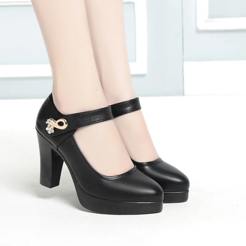 Plus Size 34-42 Women Platform Pumps Shoes Women Wedding Shoes Shallow Mouth High Heels Elegant Office Party Dress Shoes 241209