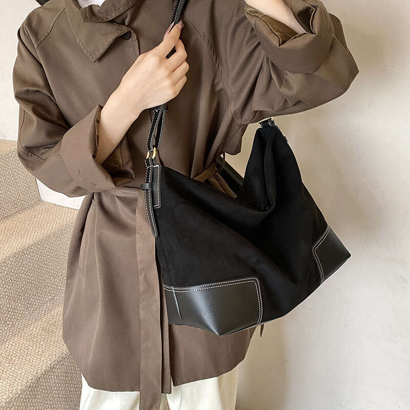 Tote Bags for Women PU Leather Suede Shoulder Bags Tote Purses Handbags Medium Top Handle Satchel Shoulder Bag Suede Handbag Travel Winter Fall