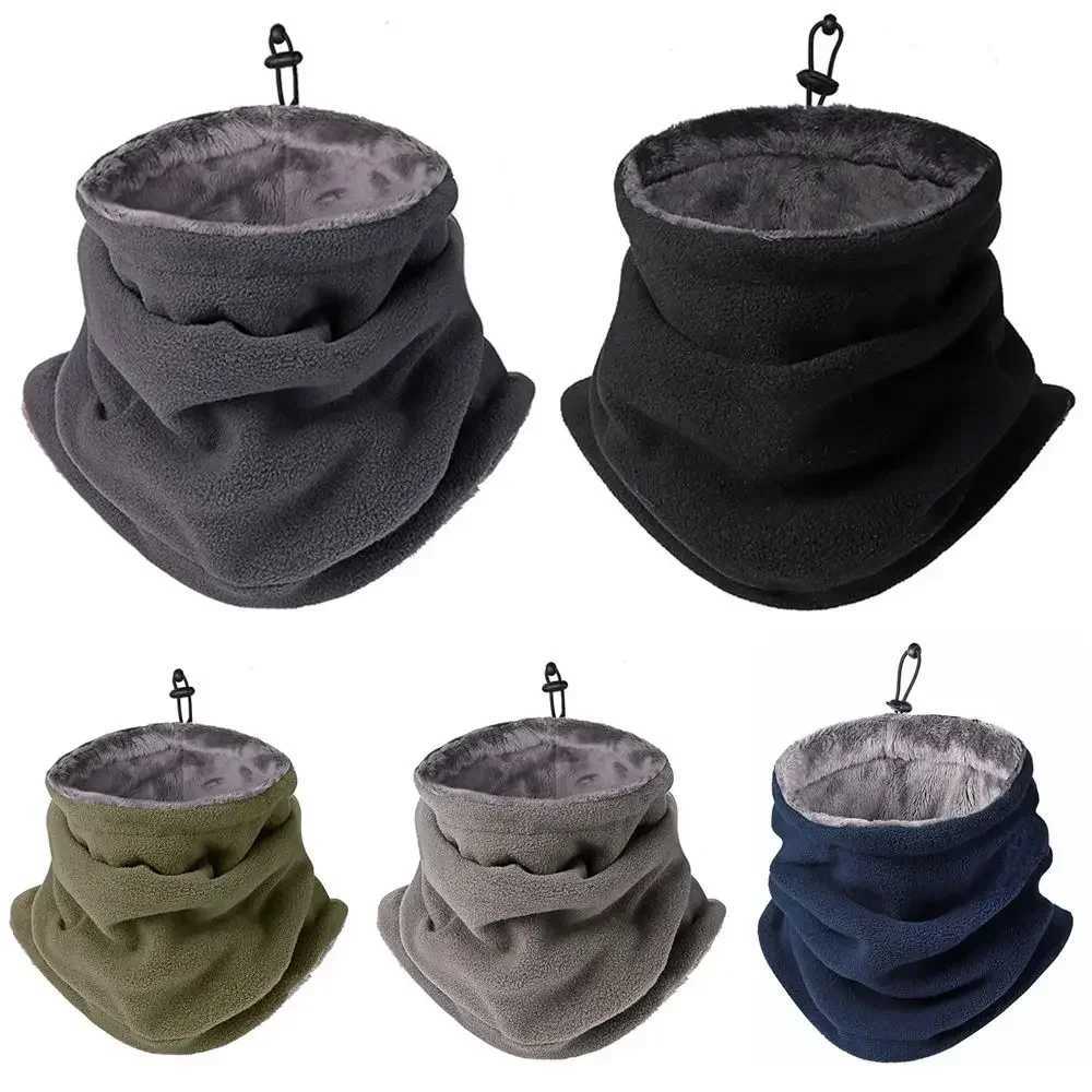 3pcsWinter MotorcycleWarm Mask Men Women Fleece Neck Outdoor Warmer Windproof Scarf Camping Hiking Balaclava Cycling Face MaskXJ241209