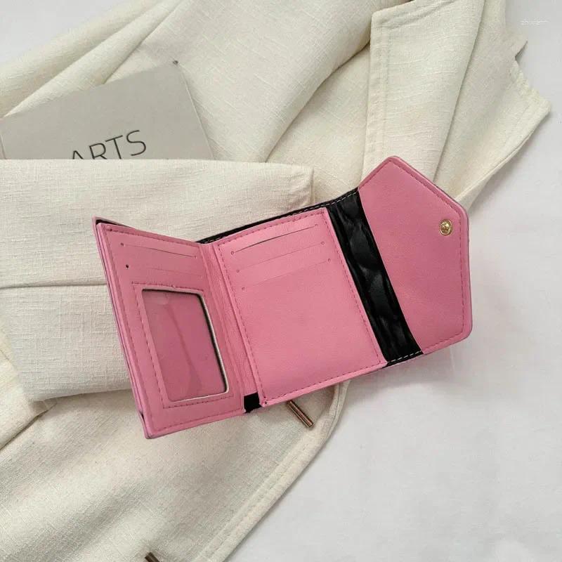 Free Shipping Wallets Large Capacity Multi-card Slot Portable Card Holder Bag Short Fashion Rhombus PU Wallet Purse For Women Designer Bag Luxury Bag 