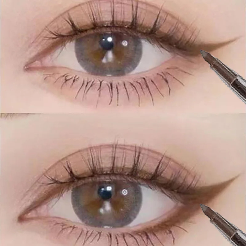 Waterproof Ultra-slim Eyeliner Gel Pencil Soft High Pigment Professional Silky Matte Eyelid Liner Crayon Makeup Tool Cosmetics 241209