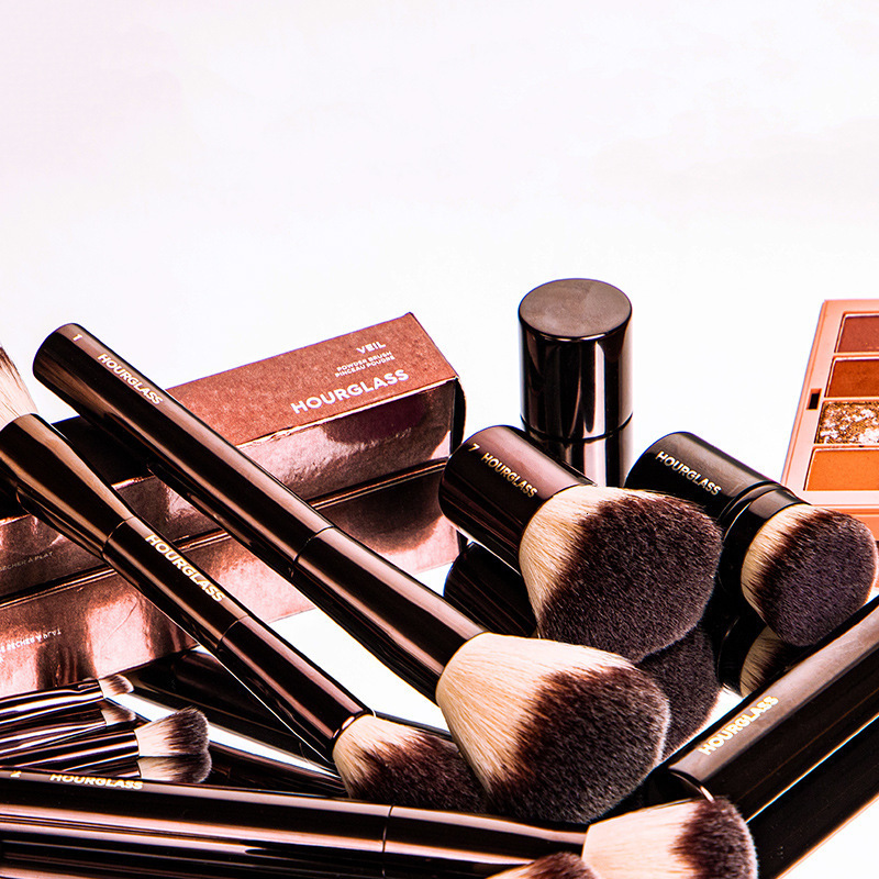 Hourglass Cruelty Free Brush-2024New 10Brushes Set Blusher Powder Eyeshadow Foundation Brush Vegan Makeup Tools