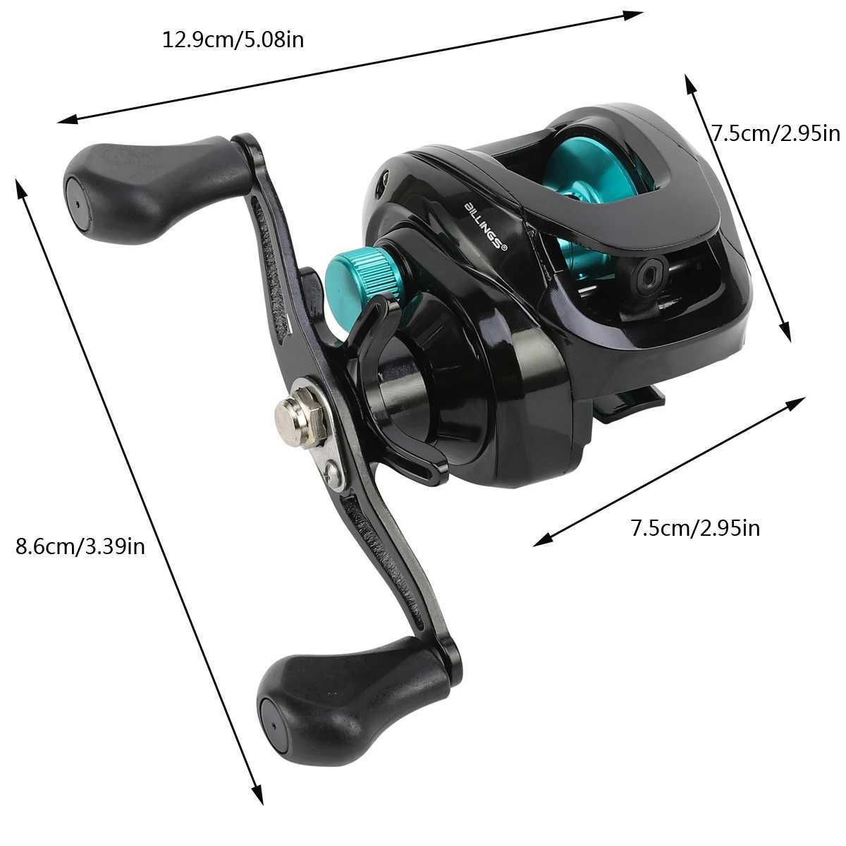 1PCS Green ft/Right hand 8KG Max Drag Fishing Reel For Bass in ocean environment Fishing Wheel Baitcasting Reel fishing toolsXJ241209