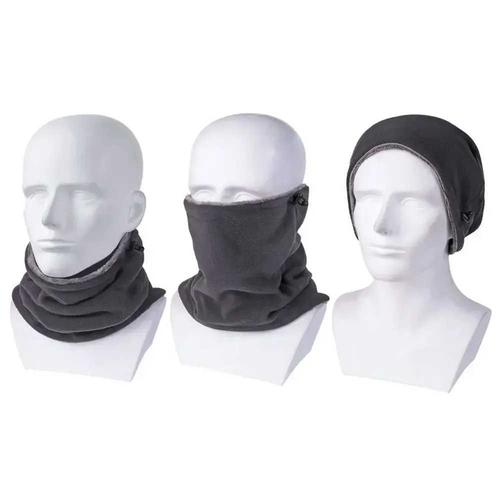 3pcsWinter MotorcycleWarm Mask Men Women Fleece Neck Outdoor Warmer Windproof Scarf Camping Hiking Balaclava Cycling Face MaskXJ241209