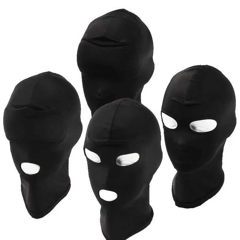3pcsElasticity Balaclava Cap Unisex Standard Seamless Fetish Hoods for Halloween Cosplay Party Hat Tactical Face Mask GamesXJ241209