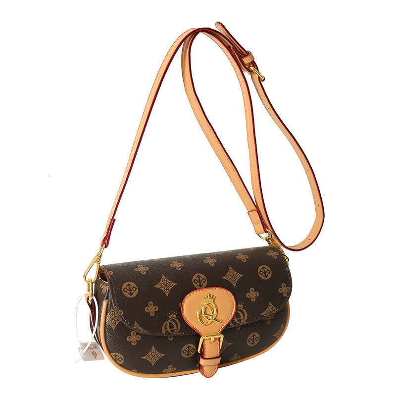 Advanced women's crossbody with fashionable texture, letter printed small square bag, niche design sense, shoulder bag