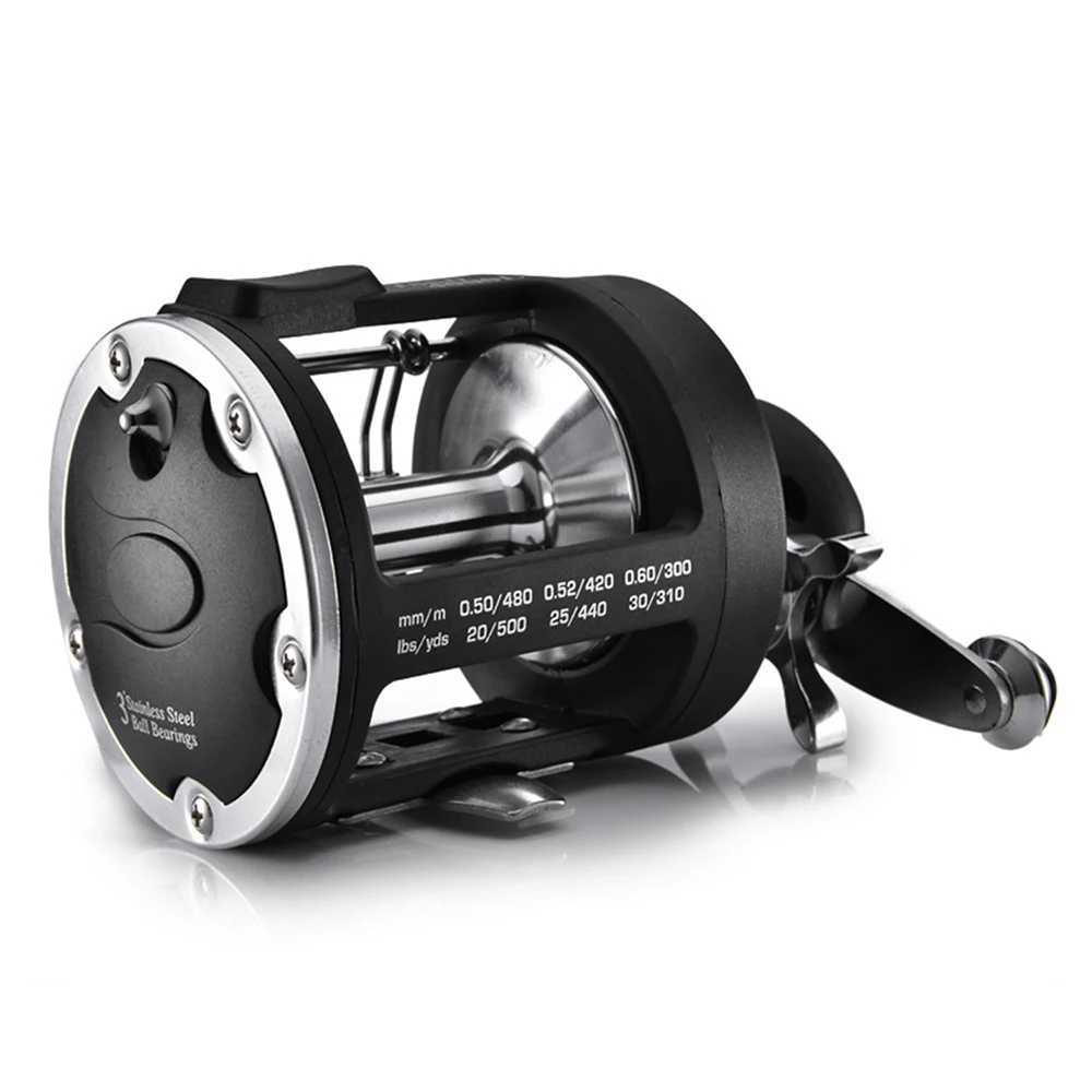 Boat Sea Fishing Reel Trolling Fishing Reel Right Hand Drum Fishing Wheel Precision and Low Noise Fishing Reel for AngrXJ241209