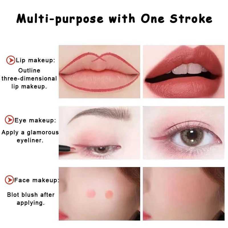 Matte Velvet Lip Liner Pencil Waterproof Long Lasting Lipsticks Red Contour Tint Lip Stick Natural Nude Blush Cosmetics MakeupXJ241209