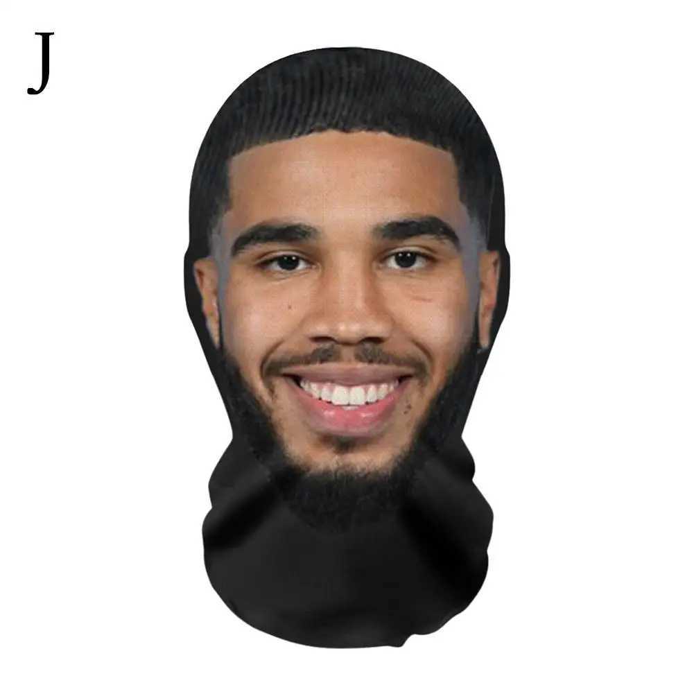 3pcs3D Printed Full Face Mask Men And Women Role Play Headdress Hip Hop Fashion Balaclava Headdress Funny Cosplay PropsXJ241209