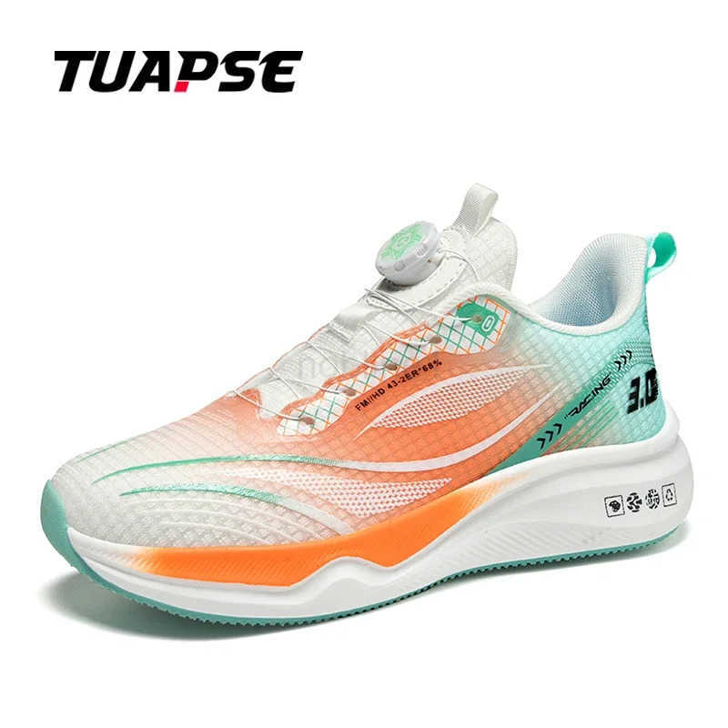 TUAPSE Men BOA Quick Lacing Running Shoes Breathable Shock-Absorption Non-slip Cfortable Sneakers Size 39-46 Z241209