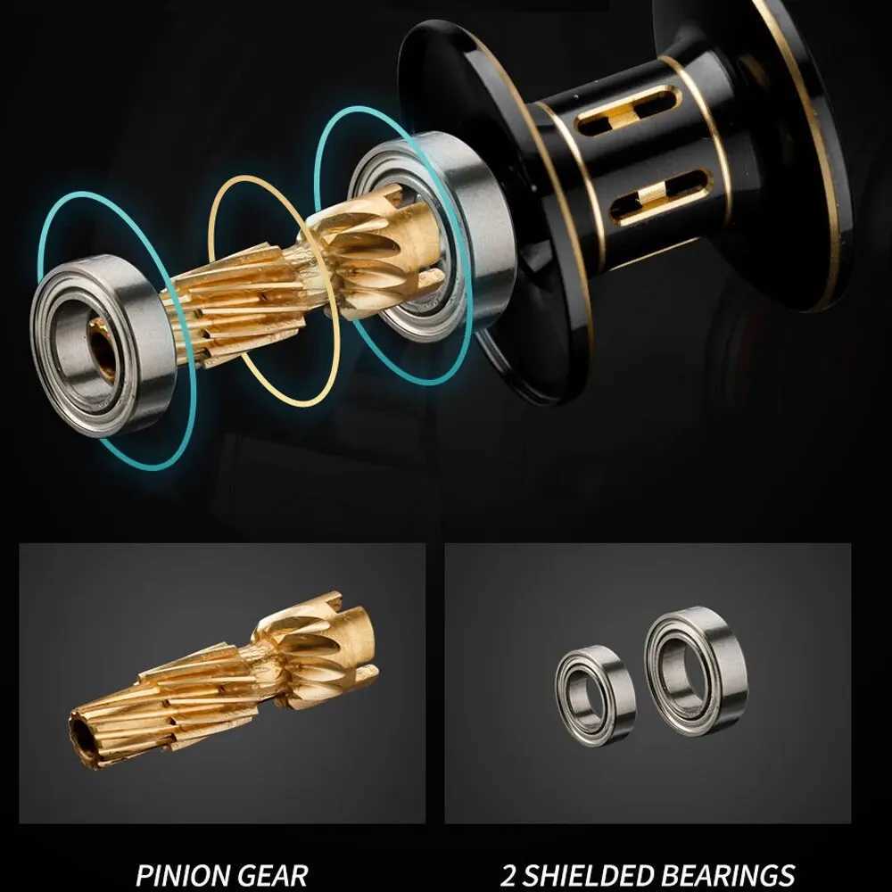 Baitcasting Fishing Reels Max Drag 8kg Ultra Light Casting Reel Fishing Reel for Bass Pike Fishing TackXJ241209