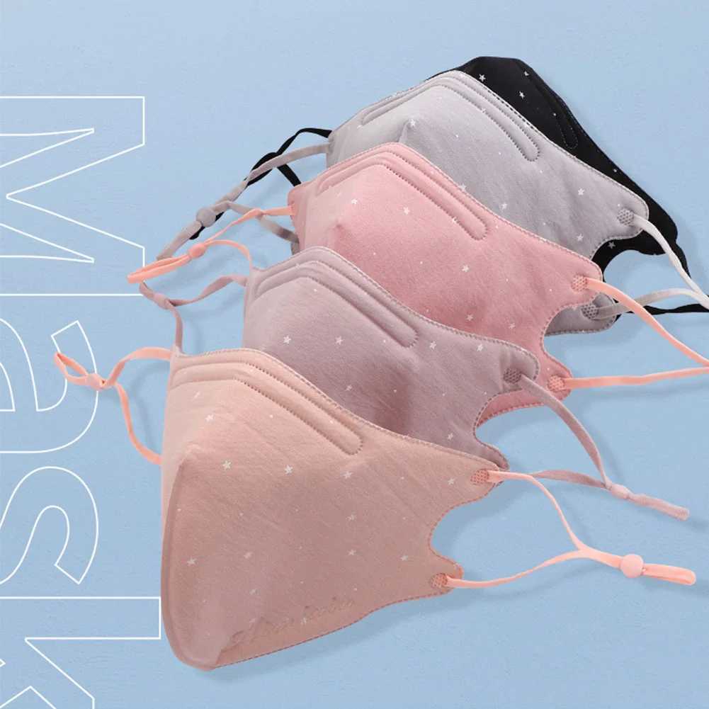 3pcsReusable Face Mask Washable Star Style Dust Proof Haze Proof Full Cotton Protective Mask Mascarilla for Adults Men WomenXJ241209