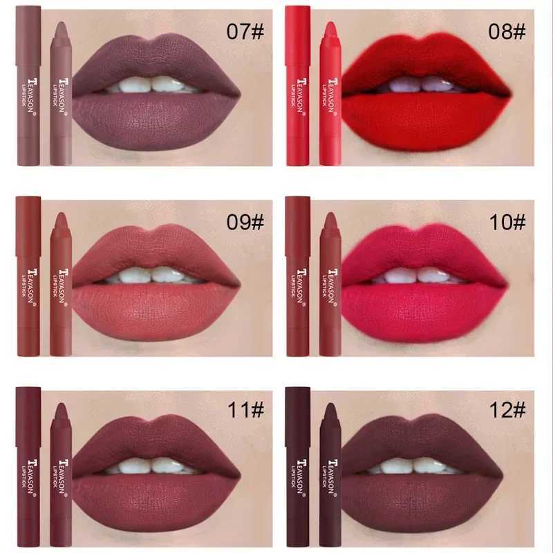 Nude Series Velvet Matte Lipstick Pencil Waterproof Long Lasting Red Lip Stick Non-Stick Cup Makeup Lip Tint Pen Cosmetic MakeupXJ241209