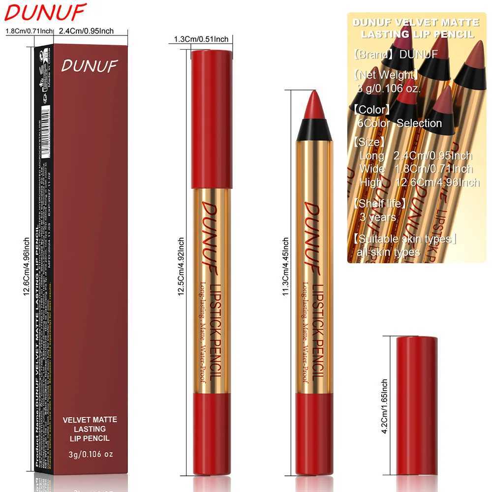 1Pc Matte Brown Lipstick Pencil Crayon Lip Liner Non-stick Cup Lipliner Pen Velvet Lip Outline Contour Lasting Waterproof MakeupXJ241209