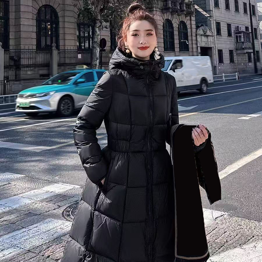 9AAA Womens Down Coats Long Jackets Fur Trench Puffy Downs Jacket Classic Woman Hooded Designer Tops Slim Windbreaker Warm Top Down Coats S-2XL
