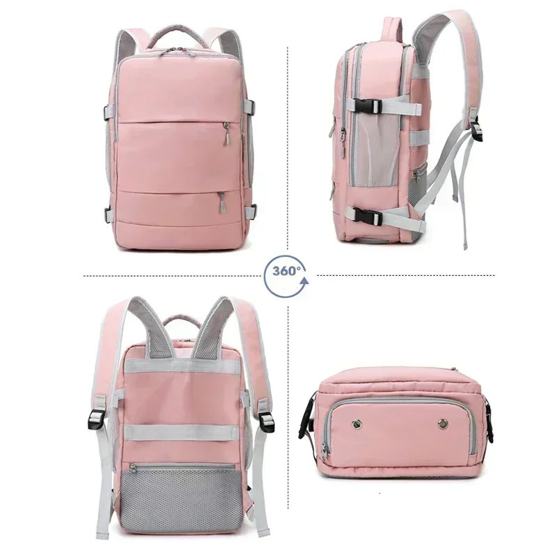 Multifunctional Travel Backpack For Women USB Charging Port Waterproof Sport Fitness Storage Bag Trekking Mountaineering Bag 241226