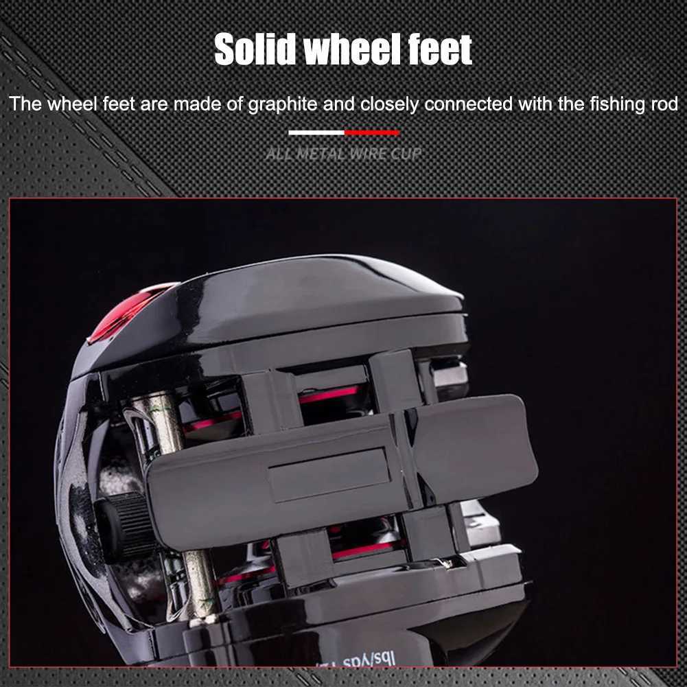 Baitcasting Reel 7.0/1 Max Drag 8kg Long Casting Saltwater Carp Fishing ReelsXJ241209