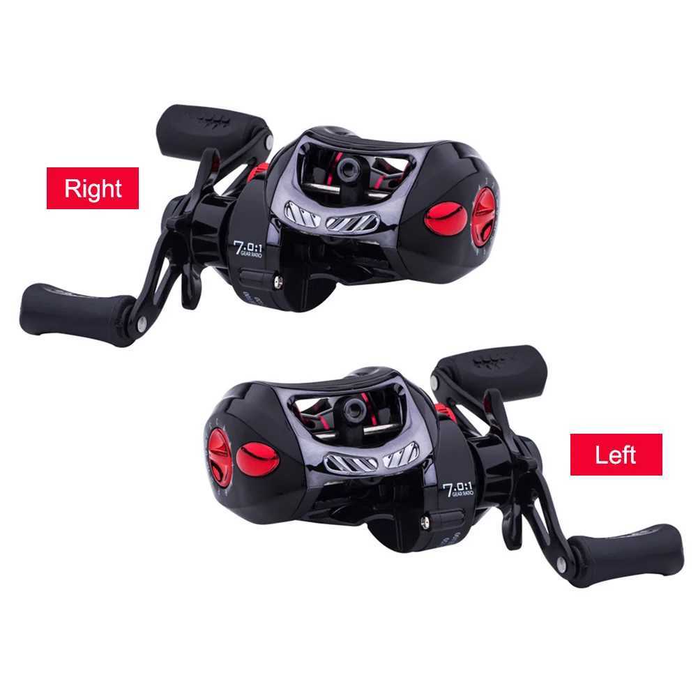 Baitcasting Reel 7.0/1 Max Drag 8kg Long Casting Saltwater Carp Fishing ReelsXJ241209