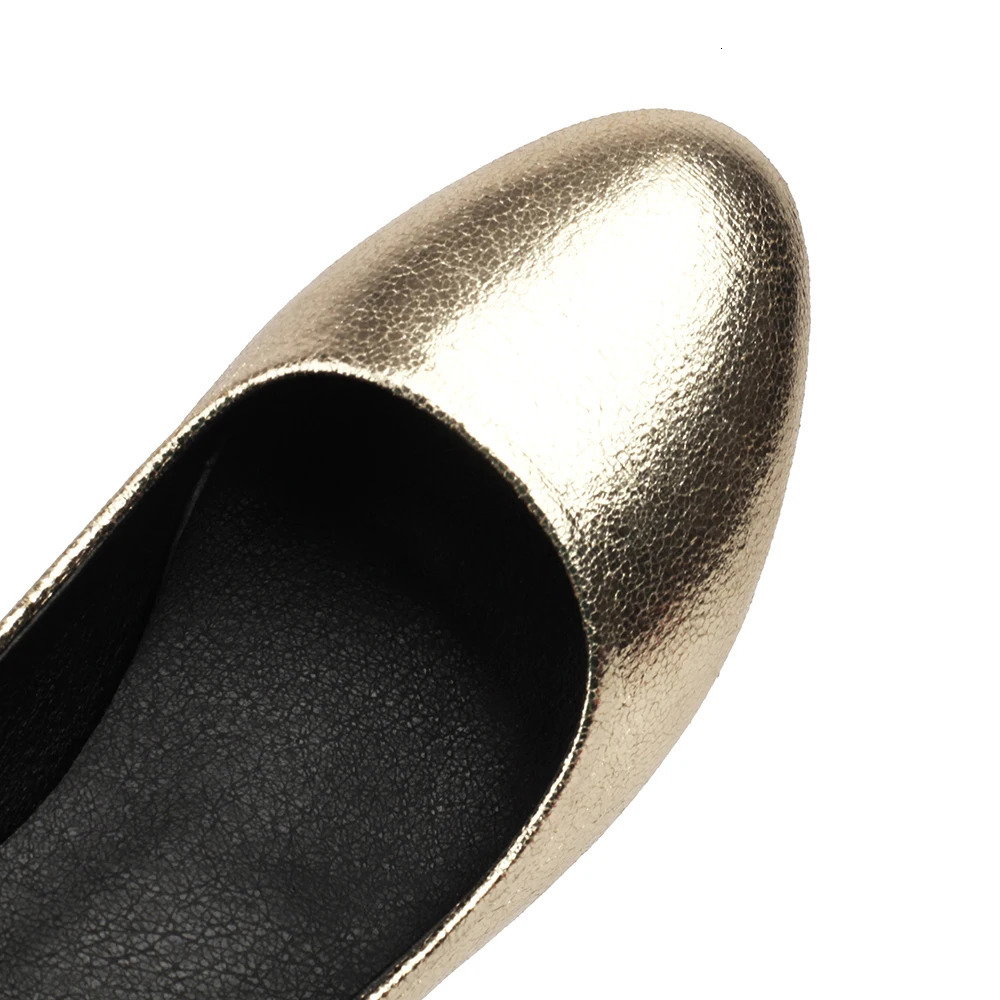 Women High Heels Shiny Pumps Wedding Party Sexy Platform Slip On Shoes Round Toe Thick Heels Lolita Silver Gold Shoes for Spring 241209