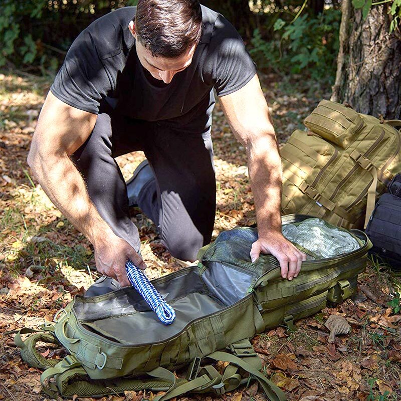 50L Tactical Backpack Men's Travel Large Capacity Rucksacks Men Waterproof Outdoor Sports Multi-Functional Bags