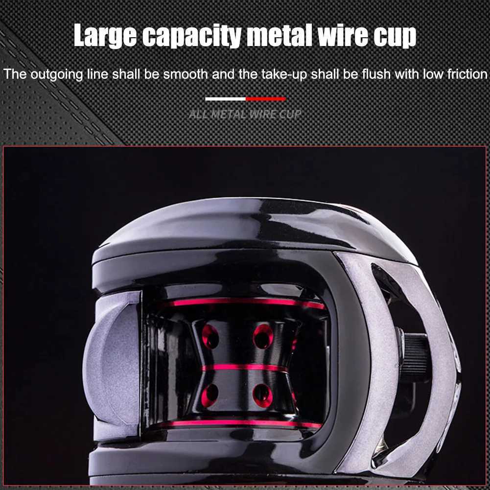 Baitcasting Reel 7.0/1 Max Drag 8kg Long Casting Saltwater Carp Fishing ReelsXJ241209