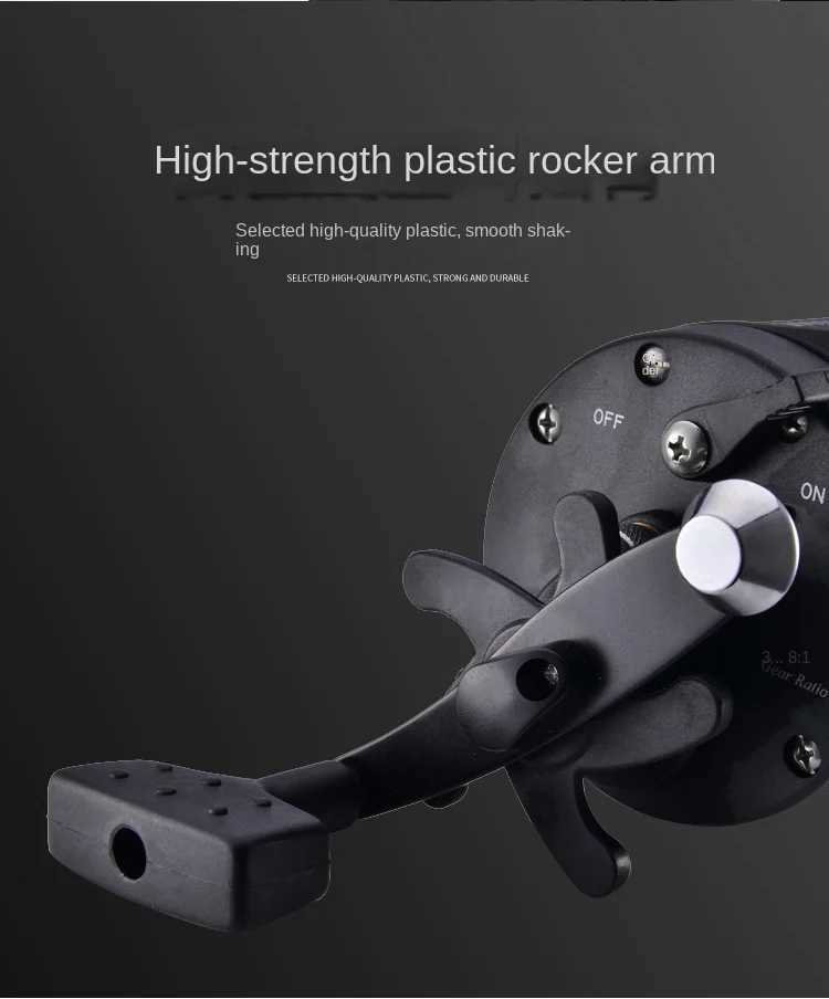 All Metal Fishing Reel Sea Fishing Reel Visib Anchor Fish Boat Fishing Reel Drum Reel with Drain Line ReelXJ241209