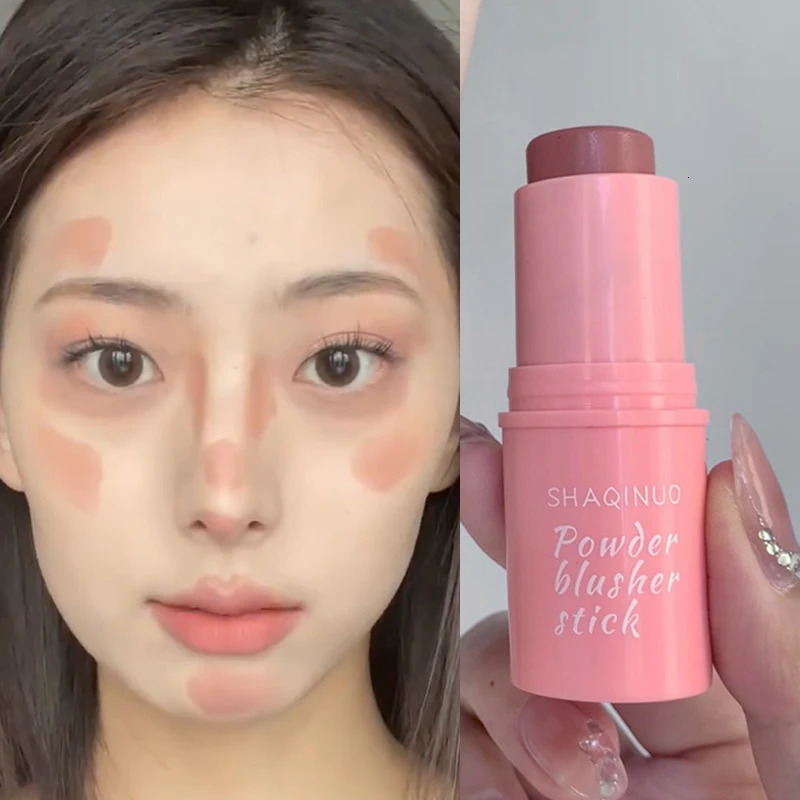 Rouge Blush Stick Waterproof Natural Cheek Blusher Cream Lasting High Color Rendering Brightening Skin Tone Korean Face Cosmetic 241209