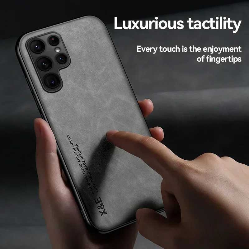 Designer Phone Case For S25 S24 S23 S22 Ultra FE A56 A36 A16 Luxury Protective Cover Magnetic Car Bracket Coque Fundas Capa M241209